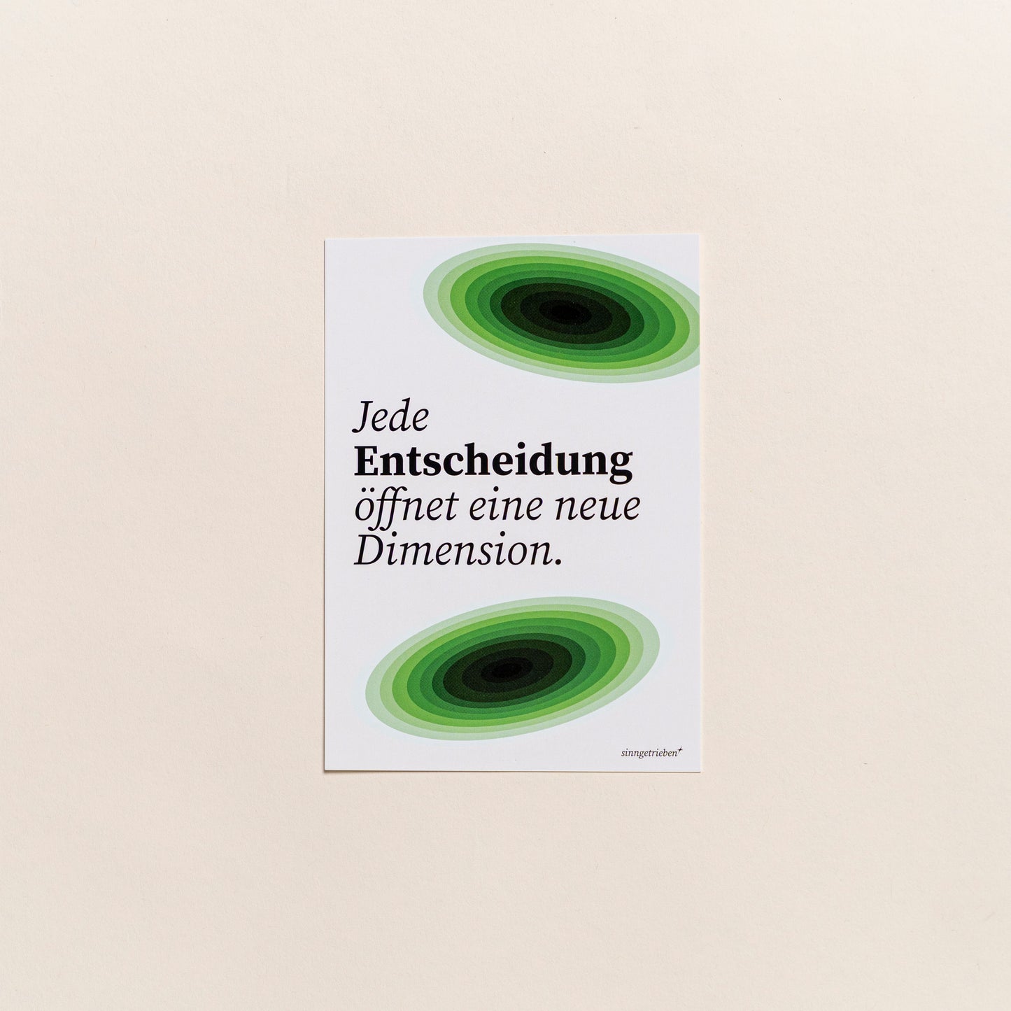 Postkarte Grün
