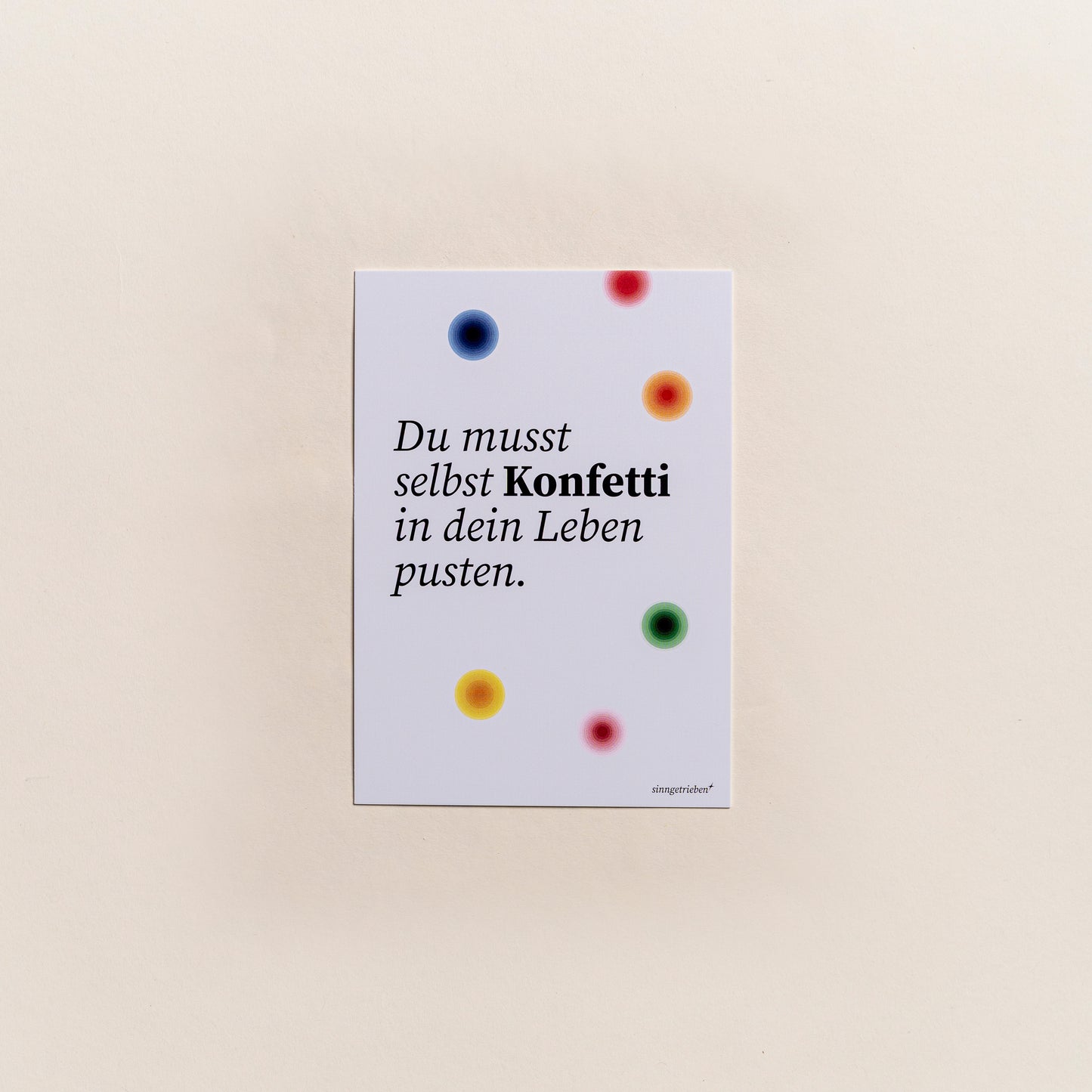 Postkarte Konfetti
