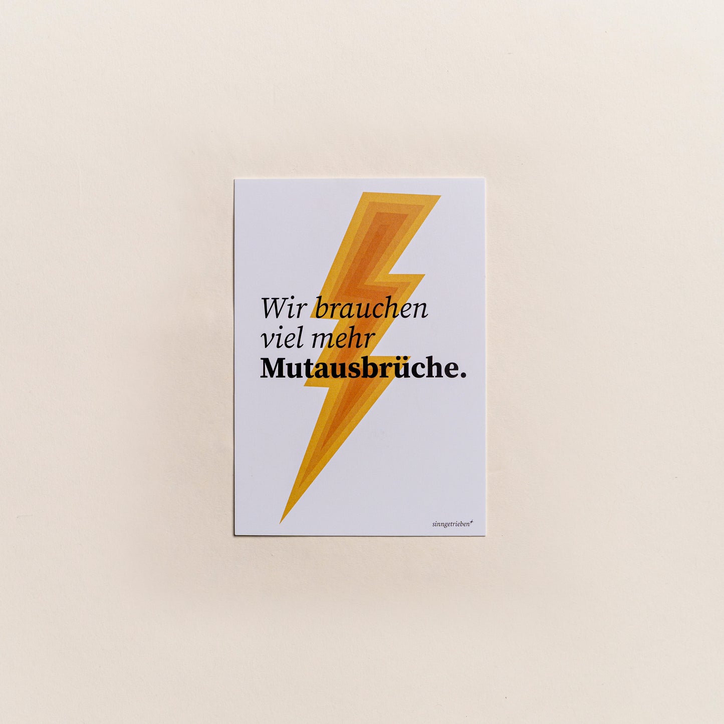 Postkarte Mutausbruch