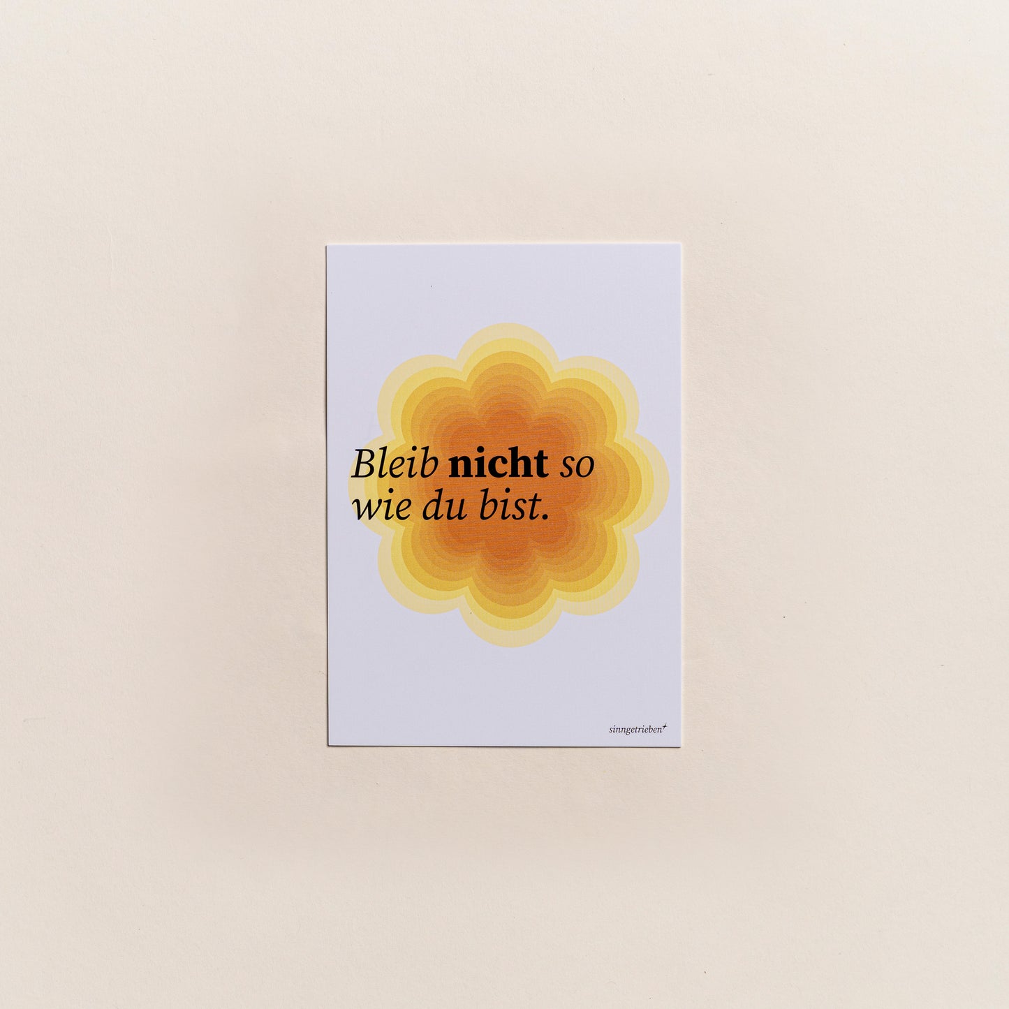Postkarte Blume