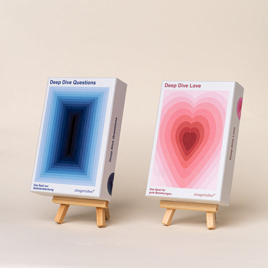 Deep Dive Questions und Deep Dive Love Kartenspiele