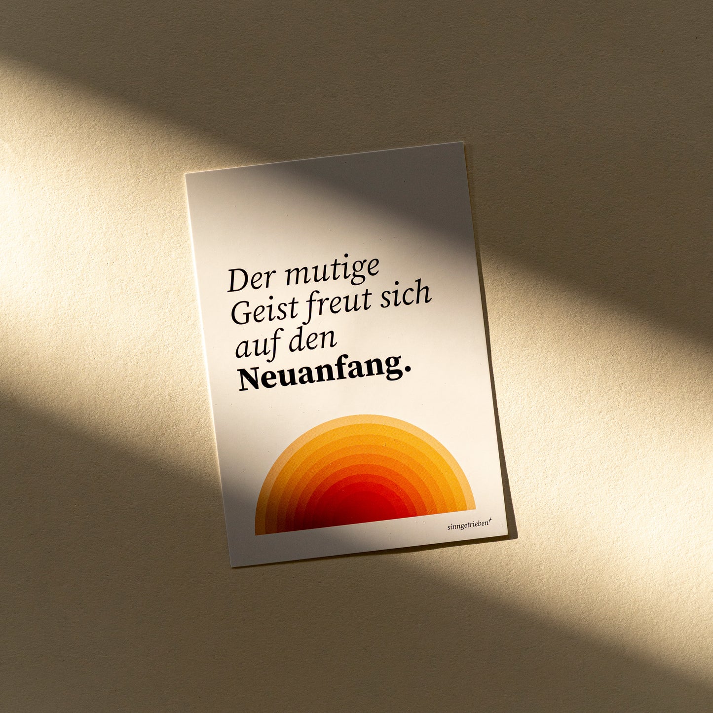 Postkarte Orange