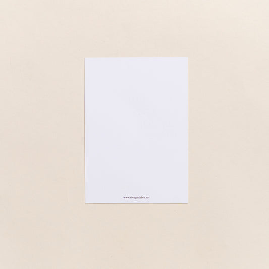 Postkarte Gelb