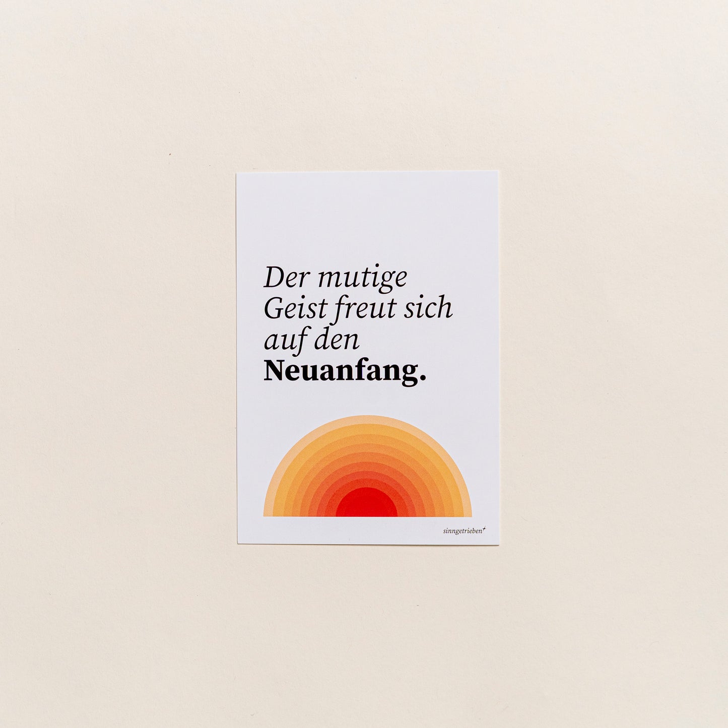 Postkarte Orange