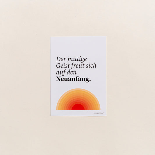 Postkarte Orange
