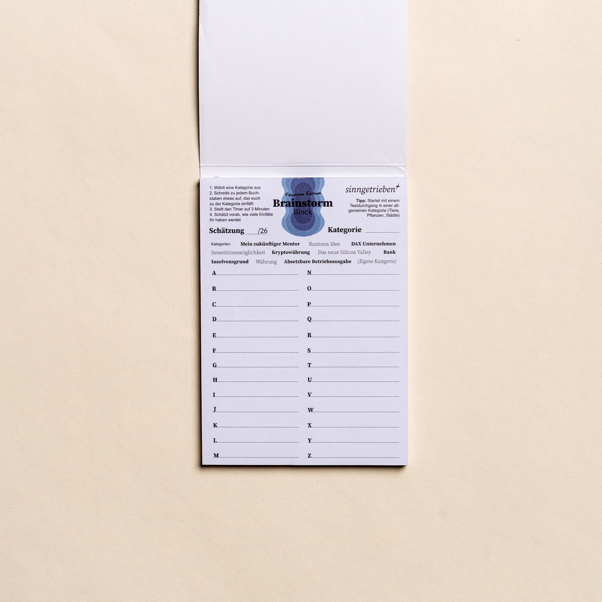 Finanzen Edition - Brainstorm Block