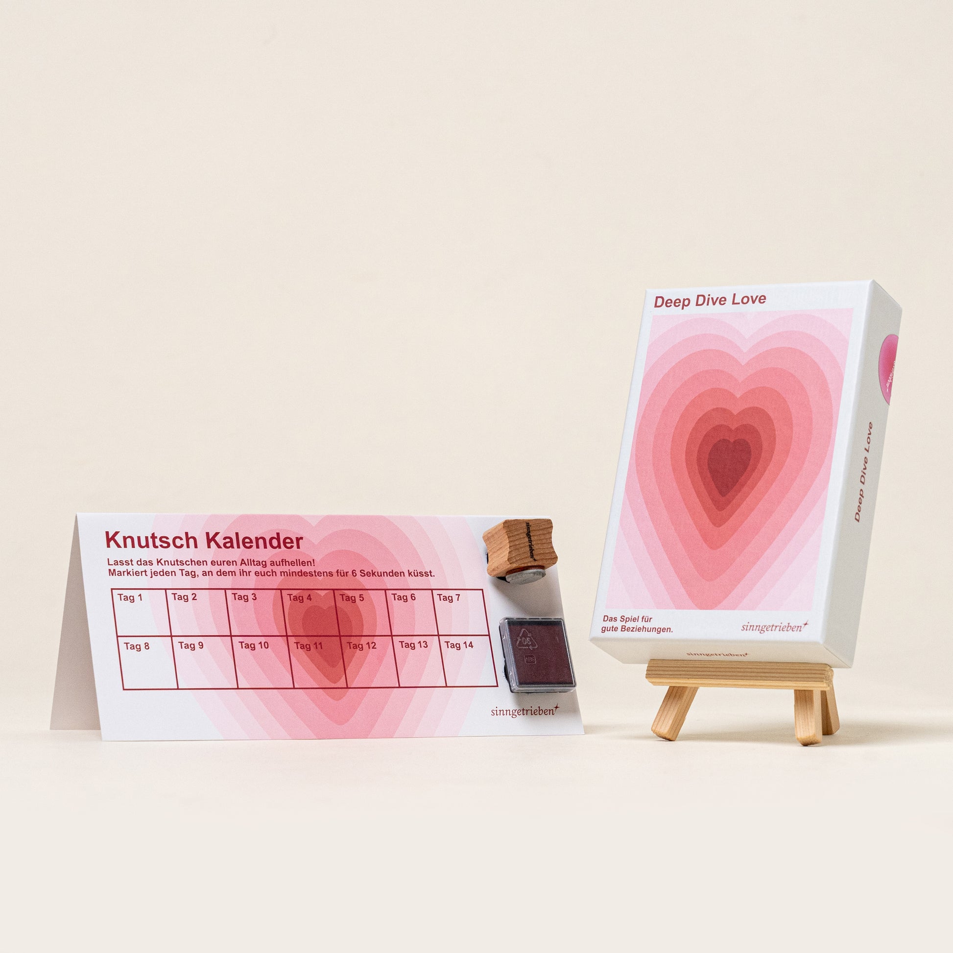 Love Bundle für Paare mit Knutsch Kalender und Deep Dive Love Kartenspiel